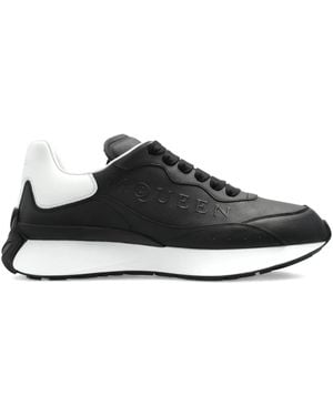 McQueen Sports Shoes With Logo - Black