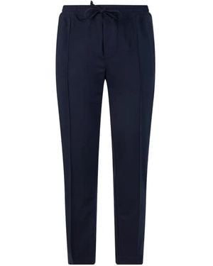 Paul & Shark Elasticated-Waistband Skinny Trousers - Blue
