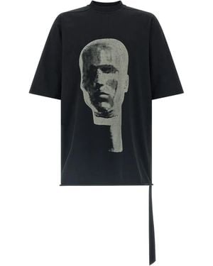 Rick Owens Jumbo SS printed T-shirt - Negro