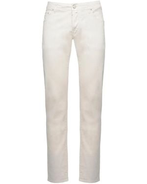 Jacob Cohen Logo-Patch Jeans - White