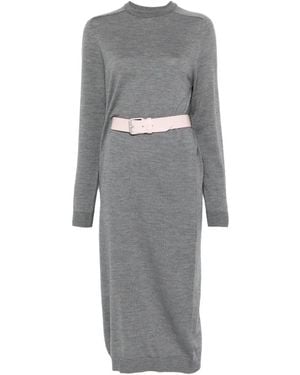 Moschino ラウンドネック ドレス - グレー