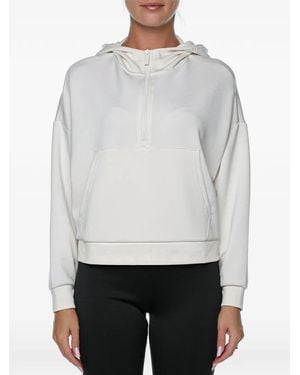 ARMANI EXCHANGE Sudadera Con Capucha Y Media Cremallera - Blanco