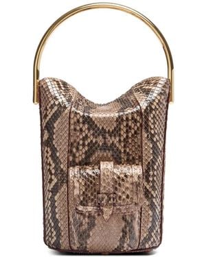 Lancel Mini Rigid Beuteltasche - Braun