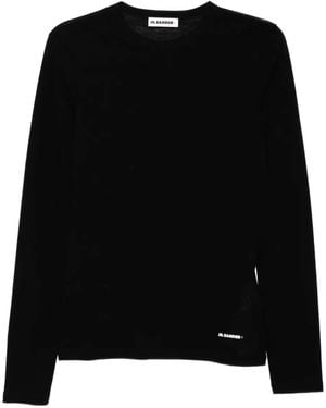 Jil Sander ロゴ Tシャツ - ブラック