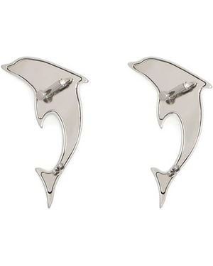 Blumarine Dolphin Ear Cuffs - White