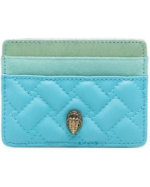 Kurt Geiger Kensington Quilted Leather Card Holder - Blue