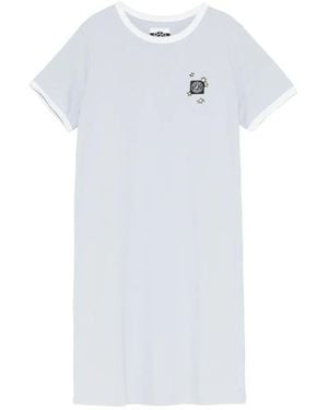 SPORT b. by agnès b. Label Embroidered Dress - White
