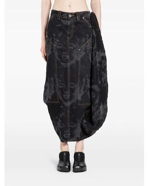 VAQUERA Falda Prom - Negro