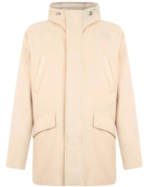 Herno Hooded Zip-Up Jacket - White