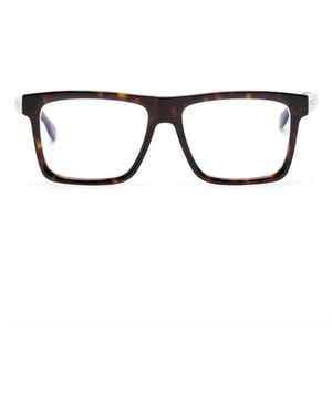 Carrera Brille Mit Eckigem Gestell - Braun