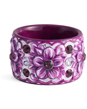 Dolce & Gabbana Bracelet Serti De Cristaux - Violet