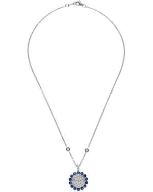 Leo Pizzo 18K Aurora Diamond And Sapphire Necklace - White