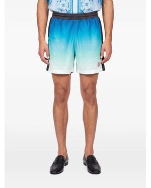 CASABLANCA Gradient Football Shorts - Blue