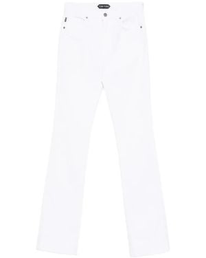Tom Ford Pantalones Con Botones - Blanco