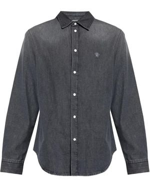 Versace Haut À Logo - Grey