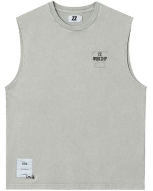 Izzue Sleeveless T-Shirt - Grey