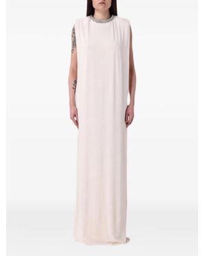 Elisabetta Franchi Crystal-Embellished Crêpe Dress - Pink