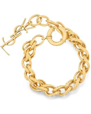 Saint Laurent Rope-Chain Bracelet - Metallic
