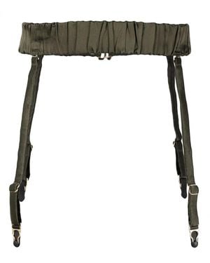 Maison Close Silk Garter Belt - Black