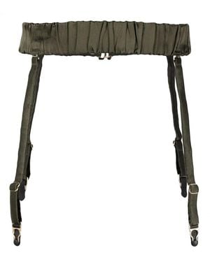 Maison Close Silk Garter Belt - Black
