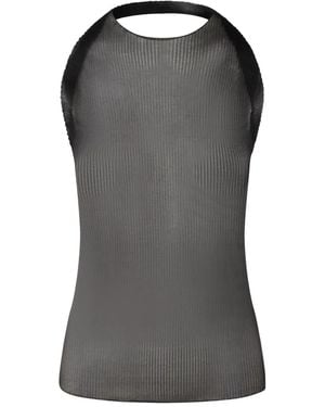 Circus Hotel Sheer Top - Grey
