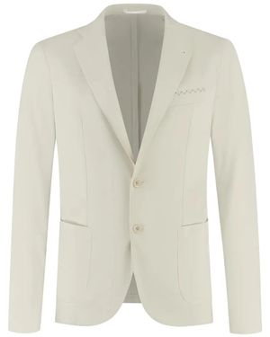Doriani Single-Breasted Blazer - White