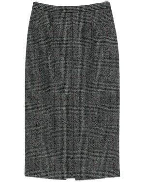 N°21 Checked Skirt - グレー