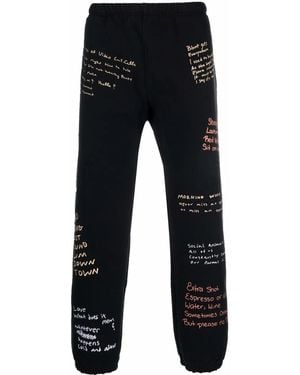 Pleasures Pantaloni Con Stampa - Nero