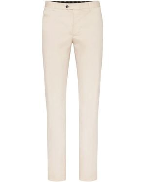 Billionaire Slim Fit Trousers - Natural