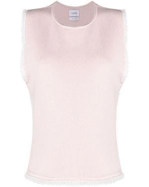 Barrie Fringe-Trim Top - Pink