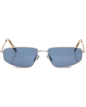 Retrosuperfuture Isedra Graffiato Geometric-Frame Sunglasses - Blue