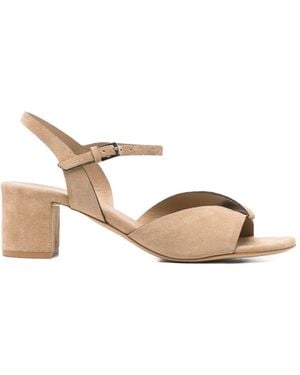 Roberto Del Carlo Betty Suede Sandals - Natural