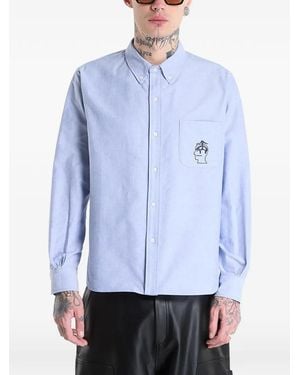Brain Dead Bbc Selvedge Shirt - Blue