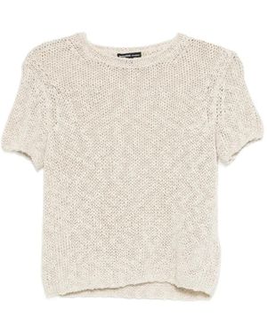 James Perse Short-Sleeved Top - Natural