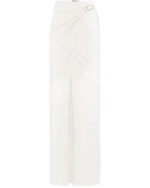 Tom Ford Wrap-Front Buckle-Fastening Maxi Skirt - White