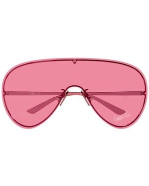 Gucci Mask Shield-Frame Sunglasses - Pink