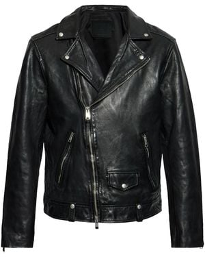 AllSaints Milo Biker Jacket - Black