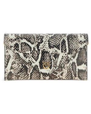 Pinko Love Birds Mini Clutch - Grey