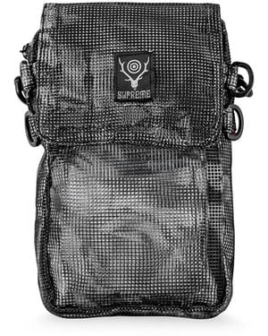 Supreme South2 West8 Heavy Mesh Game B Bag - Black