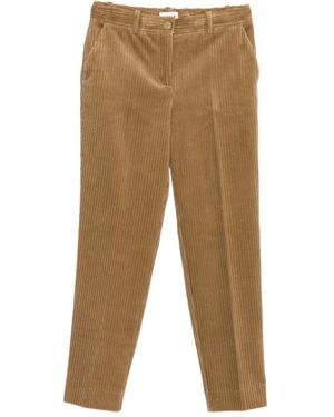 P.A.R.O.S.H. Corduroy Cotton Trousers - Natural