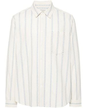 WOOD WOOD Chemise Asterà Fleurs En Jacquard - Blanc