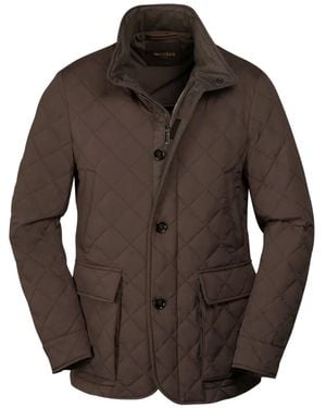 Moorer Kesten Quilted Jacket - Brown
