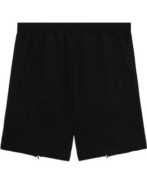 Izzue Logo-Embroidered Track Shorts - Black