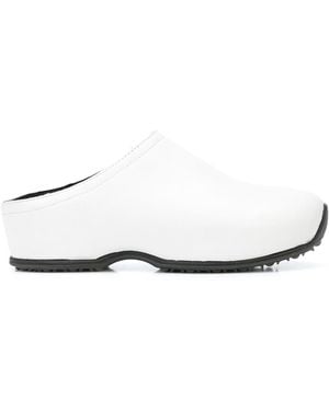 Rosetta Getty Flat Slip-On Clogs - White