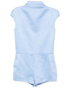 Tom Ford High-Neck Jumpsuit - Blue