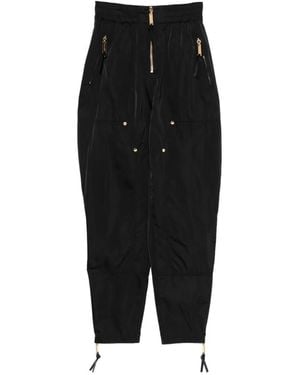 Elisabetta Franchi Zip-Pocket Trousers - Black
