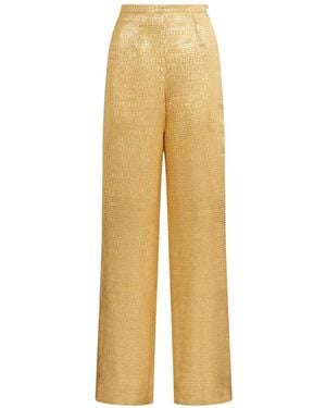‎Taller Marmo Marlene Sunrise Palazzo Pants - Metallic