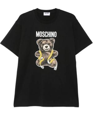 Moschino Teddy Organic Cotton Jersey T-Shirt - Black