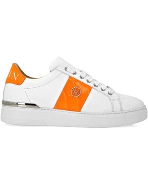Philipp Plein Hexagon Low-Top Trainers - White