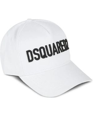 DSquared² Embroidered Cap - White